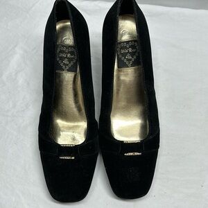 Wild Rose 40’s Style Square Toe Heeled Shoes, 8